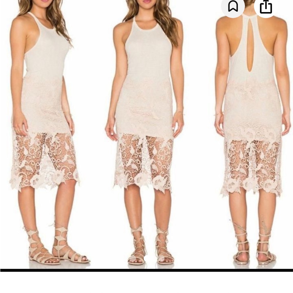 FP modal Nora  crochet tank dress
